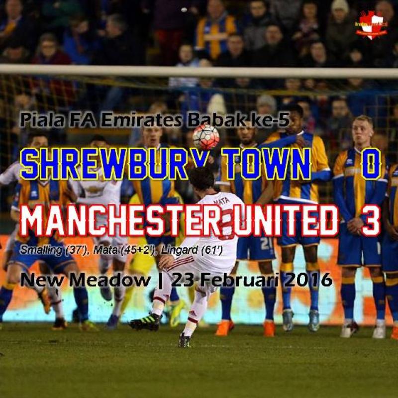 Review: Piala FA - Shrewsbury Town 0-3 Manchester United